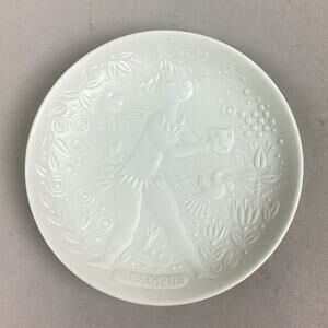 Rosenthal Germany White Embossed Coaster - 4”